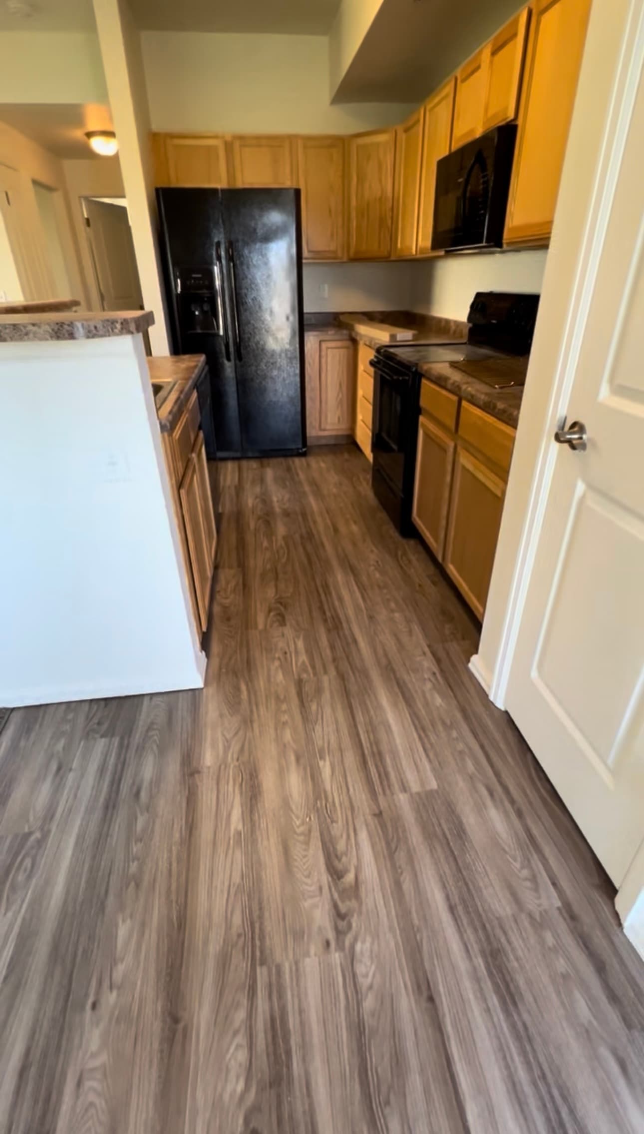 Kitchen luxury vinyl plank install